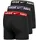 Nike Boxershorts unifarben schwarz/rot/lila L 3er Pack