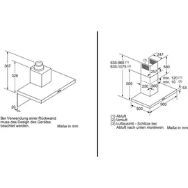 Bosch DWB96BC50 Wandhaube 90 cm