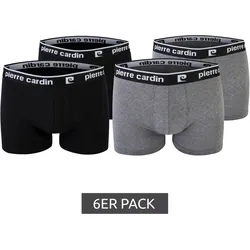 6er Pack Pierre Cardin Herren Boxershorts Unterwäsche in verschiedenen Farben - M