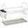Wenko Exclusiv Duo Geschirrabtropfständer 21 x 33 x 49 cm Farbe Silber
