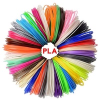 TPFNet 3D-Drucker-Stift PLA-Filament Set für 3D Drucker Stift - 3D-Malerei, Kinderspielzeug - Farb Set PLA Filament 15m (3M x 5 zufällige Farben) bunt