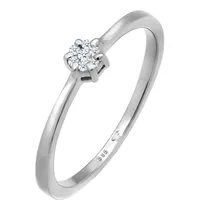 Elli DIAMONDS Verlobungsring Diamanten (0.045 ct.) 585 Weißgold Ringe Damen