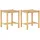 Costway Barhocker 2er Set 36 x 36 x 45 cm Beige