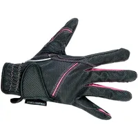HKM Fashion Reithandschuhe schwarz/pink 6