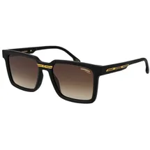 Carrera VICTORY C 02/S Herren-Sonnenbrille Vollrand Quadratisch Kunststoff-Gestell, schwarz