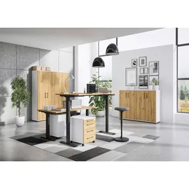 Germania Profiline II Aktenschrank 80 x 40 x 123 cm weiß