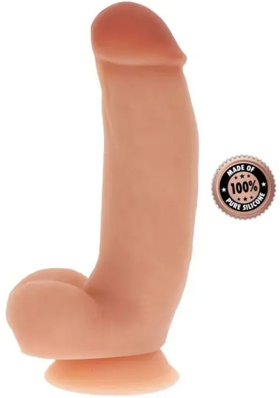 GET REAL - SILIKONDILDO 18 CM MIT KUGELN HAUT