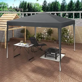 Woltu Faltpavillon 3 x 3 m inkl. 4 Seitenteile Anthrazit