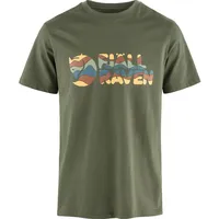 Fjällräven Multicolor Logo T-shirt grün - L