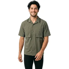 Salty Crew Fishcamp Kurzarmhemd kariert Dusty Olive XL