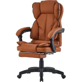 Trisens Schreibtischstuhl Bürostuhl Gamingstuhl Racing Chair Chefsessel mit Fußstütze