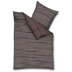 kaeppel Bettwäsche Motion 155 x 220 cm Satin Braun