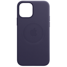 Apple iPhone 12 Pro Max Leder Case mit MagSafe dunkelviolett