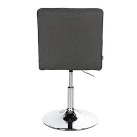 CLP 2er Set Esszimmerstuhl Elvas Stoff I Höhenverstellbar Und 360 Grad Drehbar, Mit Bodenschonern I Wohnzimmerstuhl Mit Gestell In Chromoptik