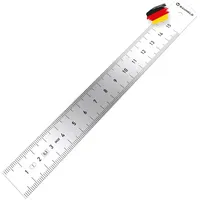 BAUHELD Stahllineal 150 mm Edelstahl Genauigkeitsklasse Eg 1