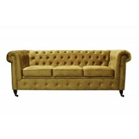 JVmoebel Sofa, Klassische Chesterfield Design Big XXL Couch Schlafsofa Polster Sofa Couchen Neu gelb
