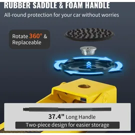 Vevor Rangierwagenheber 1,5 t Hydraulischer Wagenheber, 80 - 365 mm Autoheber aus Aluminium Stahl, Heber Ständer 99 mm Durchmesser, Sc...