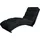 Mirjan24 Sessel Holiday Cord 62 x 84 x 180 cm Schwarz mit verchromten Füßen