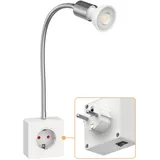 ledscom.de Steckdosenlampe LESCH 5,7W GU10 weiß
