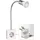 ledscom.de Steckdosenlampe LESCH 5,7W GU10 weiß