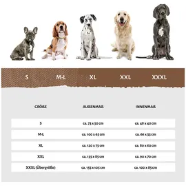 Knuffelwuff Hundebett Jessy S 73 x 50 cm grau