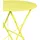 Garden Pleasure TIVIO Klapptisch Ø 60 cm Hellgrün/Beige/Gelb