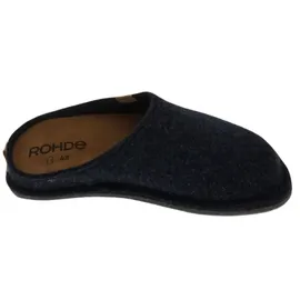 ROHDE Herren Pantoffel Hausschuh Softfilz Wechselfußbett Lucca-H 6940, Größe:47 EU, Farbe:Blau