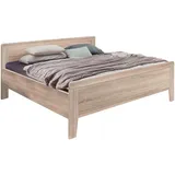 Wiemann Holzbett WIEMANN "Bern", beige (eiche, sägerau, dekor), B:189cm H:88cm L:207cm, Betten, 4-fach Liegehöhenverstellung