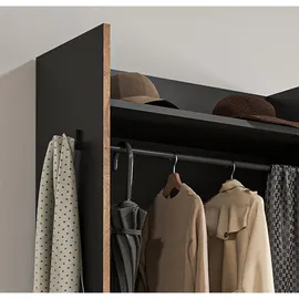 inn.furn Salud Garderoben-Set 180 x 189 x 37 cm Grau