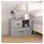 vidaXL Nachtschrank Grau Sonoma 60 x 36 x 45 cm Grau