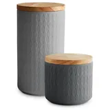 Springlane Frischhaltedose grau 1 l 2-teiliges Set