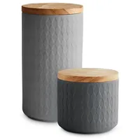 Springlane Frischhaltedose grau 1 l 2-teiliges Set