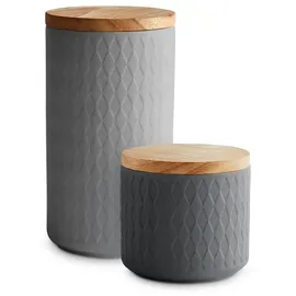 Springlane Frischhaltedose grau 1 l 2-teiliges Set