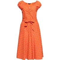 Queen Kerosin Damen Swing Kleid Polka Dots All-Over-Print Sommerkleid Punkte 50S 40S 60S Gepunktet Vintage Rockabilly Rockabella Swing Dress - 3XL