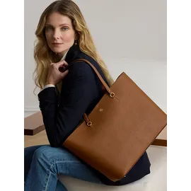 Ralph Lauren Karly Large Shopper Leder Brown/Gold