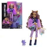 Monster High Clawdeen Wolf-Puppe mit Hund Crescent (HRP65)