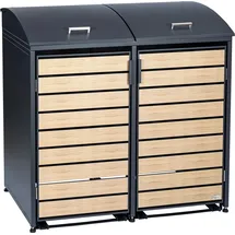 Zelsius Mülltonnenbox 2er 120-240 L anthrazit