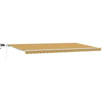 VidaXL Einziehbare Markise mit LED-Multicolorstreifen 600x350 cm