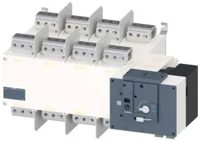 Siemens 3KC4460-0JA21-0AA3 SENTRON, Netzumschalter 3KC, fernbetätigt, RTSE, 4-polig, Iu: 3200 A 3KC44600JA210AA3