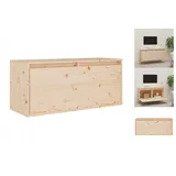 vidaXL Wandschrank 80x30x35 cm Massivholz Kiefer