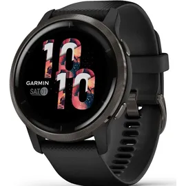 Garmin Venu 2 45 mm Silikonarmband schwarz/schiefer
