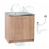 stamar Unterschrank Küchenschrank 80 x 46 x 0 cm Braun
