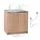 stamar Unterschrank Küchenschrank 80 x 46 x 0 cm Braun