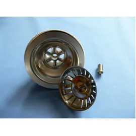 PYRAMIS Siebkorbventil 92mm Ohne Überlauf Edelstahl / Kunststoff / Pyramis