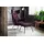 KAWOLA Ohrensessel LOTTE Velvet 79 x 117 x 70 cm Lila mit Hocker