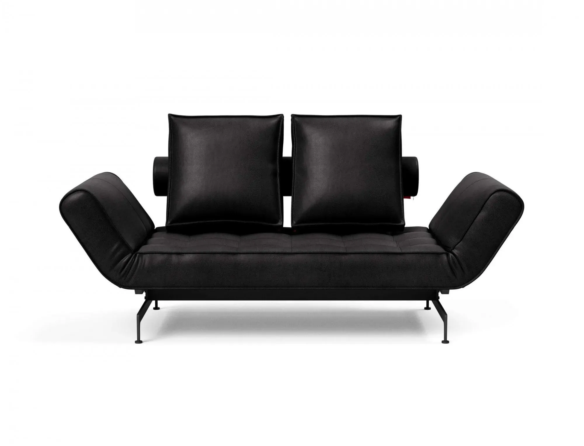 3-Sitzer INNOVATION LIVING TM "Ghia Schlafsofa", schwarz, B:178cm H:83cm T:93cm, Sofas, eine große Liegefläche mit geringer Stellfläche, beidseitig abklappbar