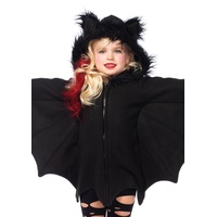 LEG AVENUE C49100 - Cozy Bat Kinderkostüme, Schwarz, Größe Small (4 - 6 Jahre)