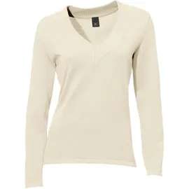 Heine V-Pullover Beige 44