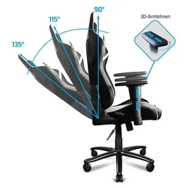 One Gaming Pro 70819 Gaming Chair schwarz/weiß