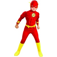 Original Lizenz Rotes The Flash Kinderkostüm Kostüm für Kinder der rote Blitz Flashkostüm Fasching Karneval Gr. L, M, S, Größe:M